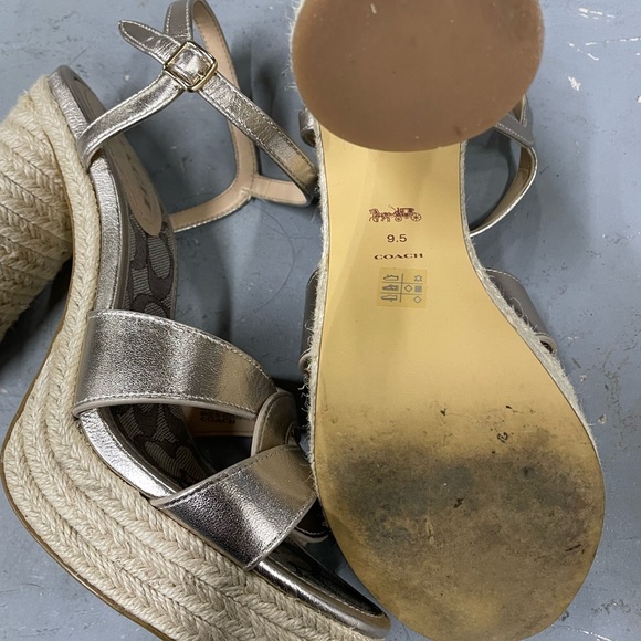 COACH~Previously loved women’s espadrille heel sandal - Picture 3 of 3
